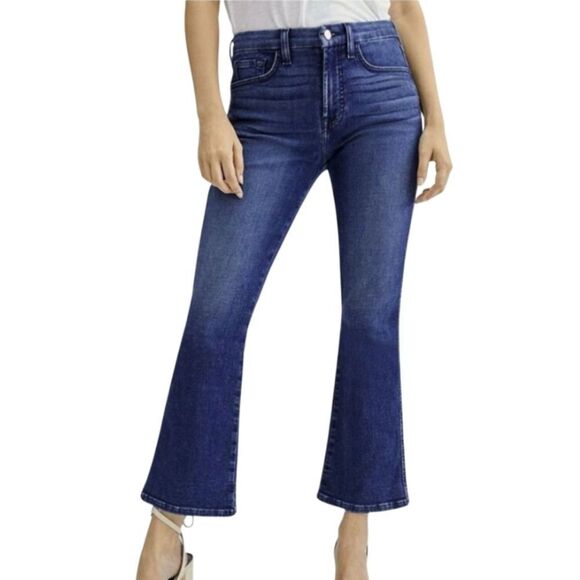 JEN7 by 7 For All Mankind Crop Kick Flare Jeans Size 16 - Picture 1 of 11